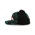 Bonnet d&#39;hiver chaud avec oreillette grip vert